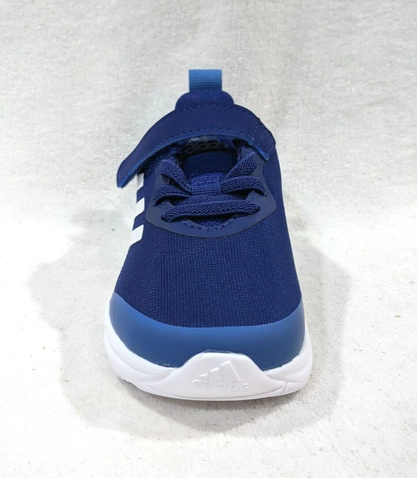 阿迪达斯 FortaRun EL I 蓝色/白色男孩学步儿童运动鞋 - 尺码 7K NWB GY7607 — 第 4/4 张图片