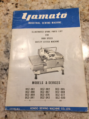 Illustrated Spare Parts List YAMATO DCZ high speed safety stitch