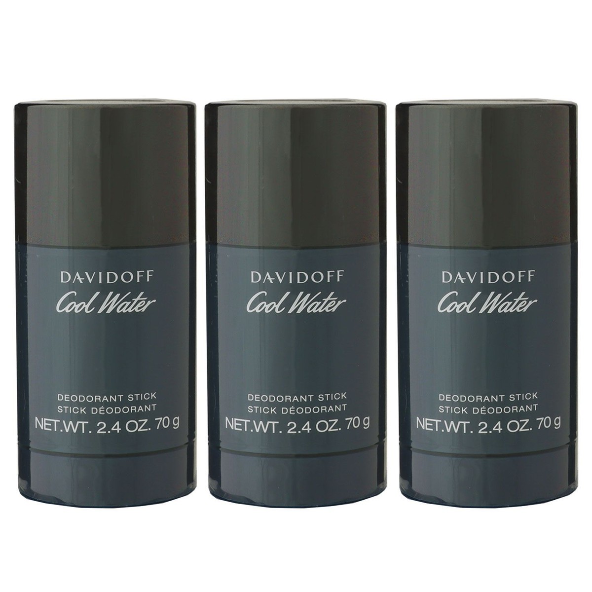 Davidoff Cool Water 3 x 70 gr Deostick Deodorant Stick Deo Stick Deodorant Set