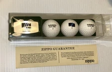VTG Zippo Lighter Company Greenskeeper & Custom Golf Balls Summers Electric NIB