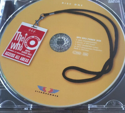 独3CD Who Live At The   Hall SPV096748803SAC Steamhammer 未開封 /00330 Live at the Royal Albert Hall by The Who (CD, 2003, 3 Discs