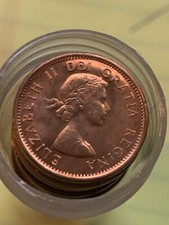 1956 Canada Cent / Penny Brilliant Uncirculated B/U  - Perfect For Coin Books!