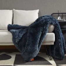 Phantoscope Alpaca Fleece Blanket Soft Plush Throw Blanket fr Couch Bed 50"x 60"