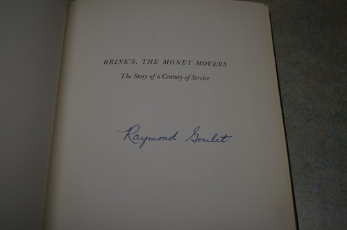 1951 BRINK'S THE MONEY MOVERS THE STORY OF A CENTURY OF SERVICE SENG GILMOUR - Picture 11 of 11