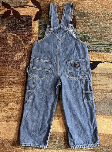 LAKIN McKEY by KEY Size 4 DENIM CARPENTER BIB OVERALLS Farm Ranch Kids - Picture 3 of 7