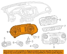 Used Speedometer Gauge fits: 2015 Chrysler 200 cluster Sdn C 2.4L 140 MPH 3.5``