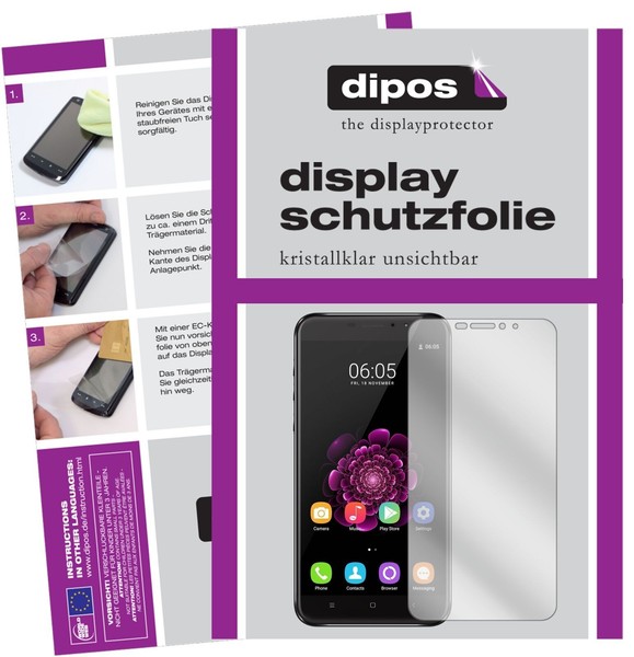 2X Schutzfolie FüR Oukitel U20 Plus Klar Display Dipos Displayfolie-image