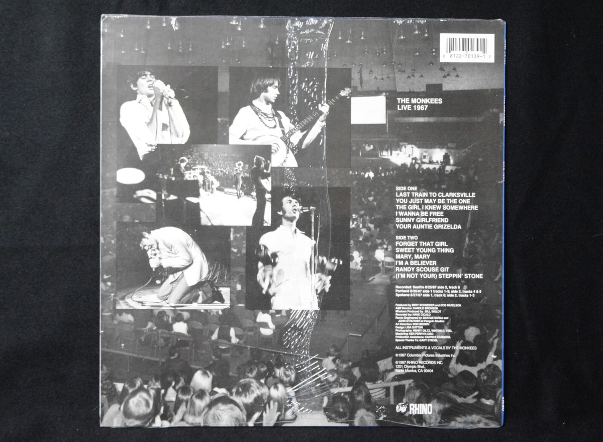 The Monkees Live 1967 Vinyl LP Sealed Rhino RNLP 70139 MINT