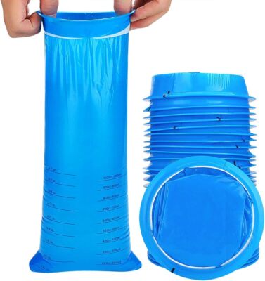 30 Pack Barf Bags Disposable, Puke Bags, 1000ml High Density Vomit Bags
