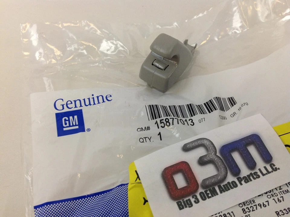 Chevrolet Malibu Equinox GMC Acadia Cadillac CTS Cinza SUPORTE PARA VISEIRA SOLAR novo OEM - Imagem 3 de 3