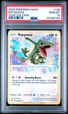 2020 POKEMON SWORD & SHIELD VIVID VOLTAGE #138 RAYQUAZA PSA 10
