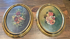 Vintage set of Floral Oval Oil Paintings sold at JC Penny