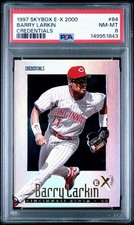 1997 Skybox E-X 2000 Essential Credentials #43 Barry Larkin /299🔥PSA 8 HOF Reds