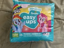 25 Pampers 2T/3T Easy Ups My Little Pony Pull-Ups Potty Training Night Underwear