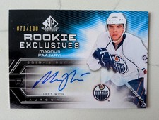 2010 SP Game Used Edition Exclusives MAGNUS PAAJARVI #/100 Rookie Auto🔥Oilers