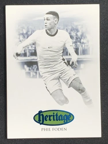 Phil Foden 2022 Futera Unique Heritage Blue /19 #HG041