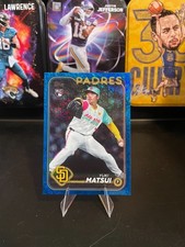 2024 Topps Update #US8 Yuki Matsui Blue Foil 957/999 RC Rookie Card Padres. rookie card picture