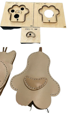 Cat Paw Key Holder Punch, Die Cut Leather Cutting Die Embossing Template