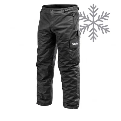 Profi Thermique Pantalons de Travail Hiver Sécurité Protection D'Hiver Noir - Photo 1/4