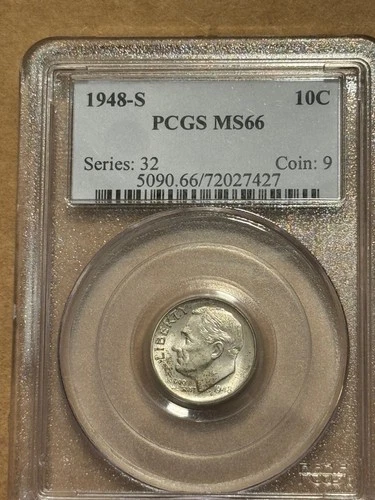 1948-S Roosevelt Dime MS66  PCGS