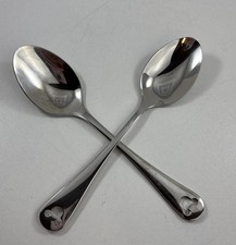 Disney Parks Mickey Mouse Icon Flatware Stainless Silverware 2 Big Table Spoons