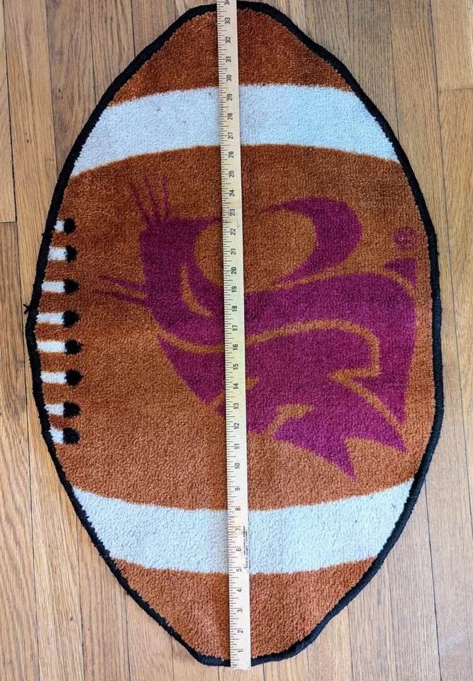 Alfombra de piso de fútbol americano Washington State WSU Cougars Wazzu Cougs Foto 3 de 4
