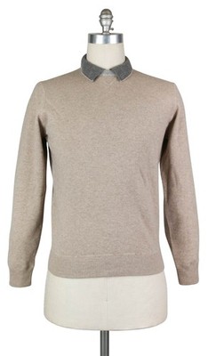 Luigi Borrelli Licht Brown Pullover - GRÖSSE S (US) / 48 (Eu) - (12MG13300302)