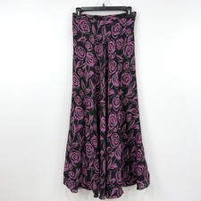 VTG Y2K Jones NY Maxi Skirt Women's 4 Silk Whimsigoth Fairy Grunge Ethereal