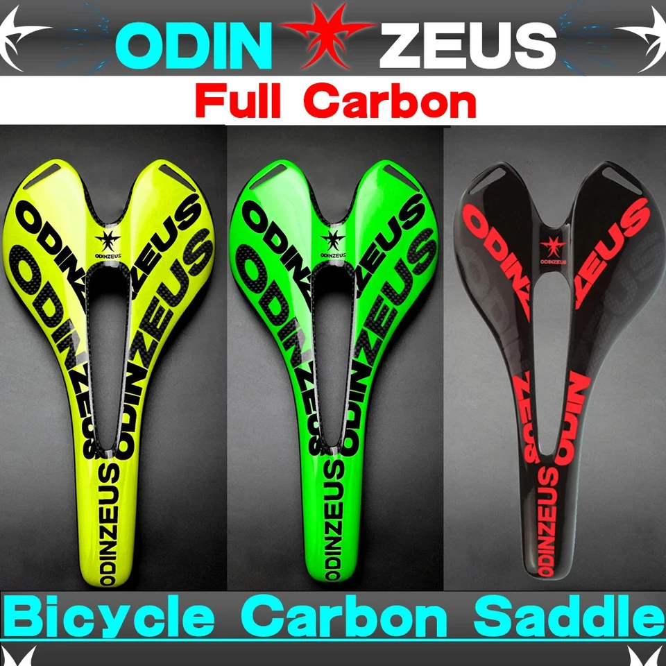 Carbon Bicycle Saddle Cushion Ultralight MTB Road Fold Bike Cycling Seat  - Image 3 of 4