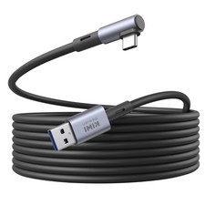 USB 3.0 Link Cable 16FT Right Angle Cord USB A to C Super Speed PC VR Connection