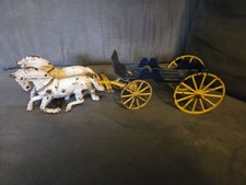 Vintage Kenton Cast Iron Horse Drawn Carriage, 1900- 1930 s Parts Or Repair