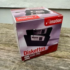Imation Diskettes 2HD IBM 3.5In - Floppy Disks New Box of 25