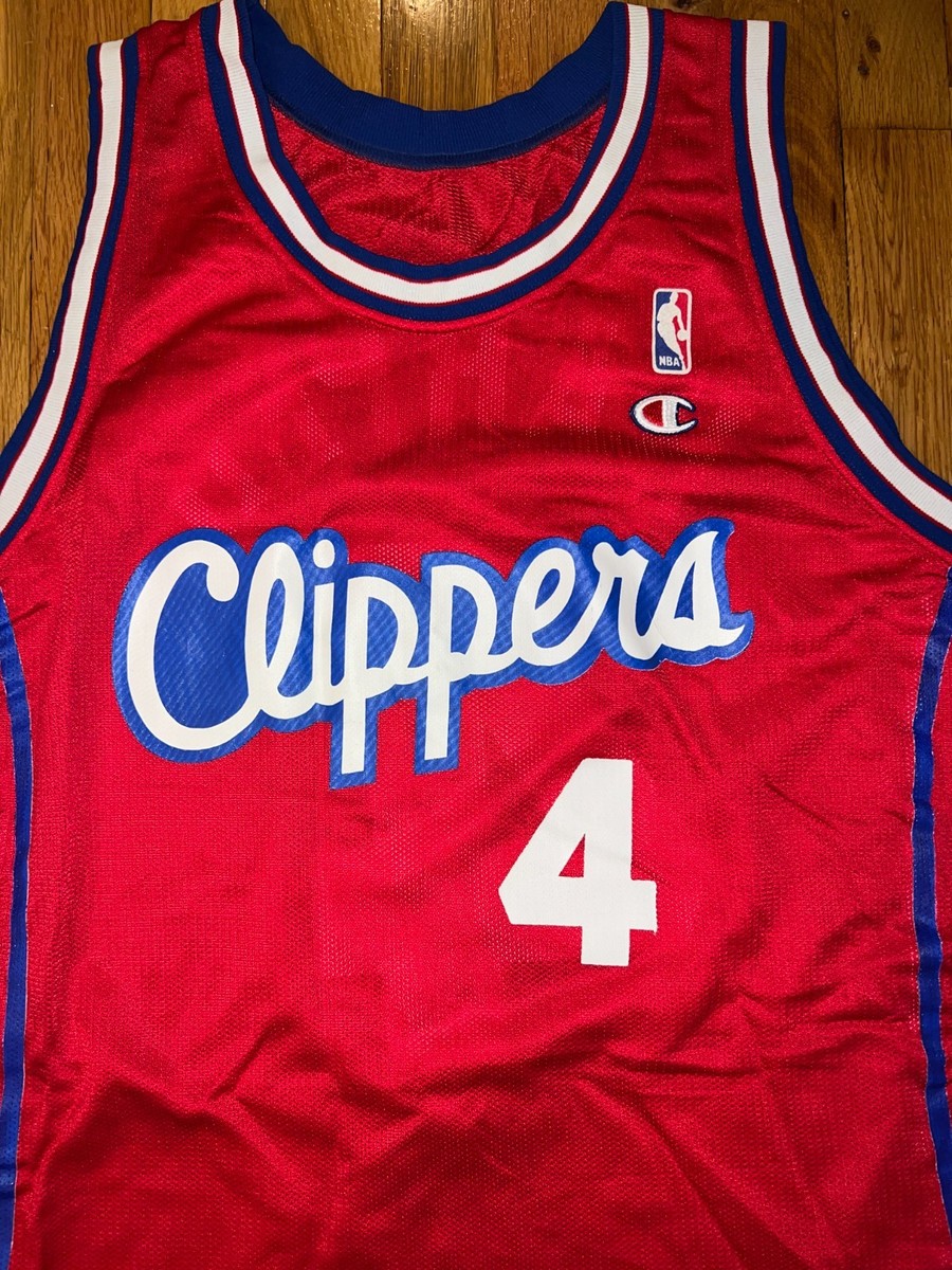 RON HARPER Champion LOS ANGELES CLIPPERS Jersey 48 NBA Rivers