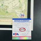 No Reserve PSA Tiger Woods signed photo 8x10 Augusta Map The Masters autograph  — photo 2