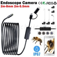 HD Endoscope Camera Borescope Snake Inspection Camera For iPhone Android Phones