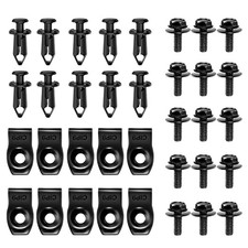 35PCS Engine Under Cover Splash Shield Guard Body Bolts 35Pcs Extruded U-nuts