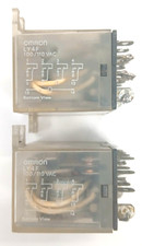 OMRON GENERAL PURPOSE RELAY LY2F AC 110/120 2 POLE SINGLE CONTACT  LOT OF 2