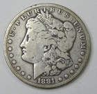 1881-CC Morgan Dollar FINE Silver Dollar