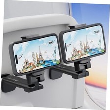 Airplane Travel Essentials Phone Holder, Universal Handsfree Phone Black Black