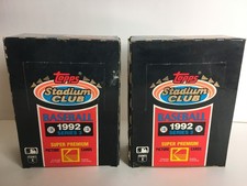 (2x) 1992 Topps Stadium Club Series 3 Baseball Cards Box Super Premium