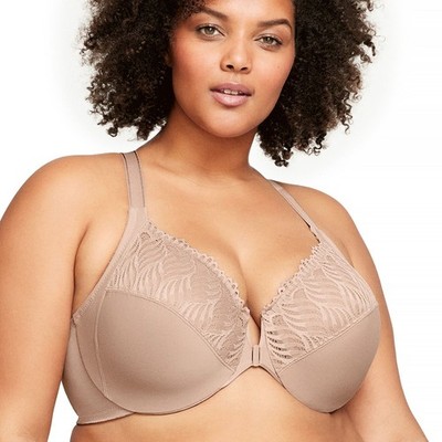 Glamorise Wonderwire Front Close T-Back Bra
