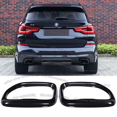 Exterior Sport Tuning Steel Exhaust Tips Tailpipe Covers For BMW X3 G01 2018+