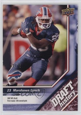 2009 Upper Deck Draft Edition History Burgundy 62/75 Marshawn Lynch #176 0ty6