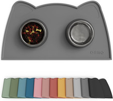 - Cat Food Mat, Silicone Pet Feeding Mat for Floor Non-Skid Waterproof Dog Water