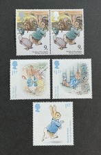 Peter Rabbit Stamp Collection Beatrix Potter Stamps x5 - MNH - Postage Combined