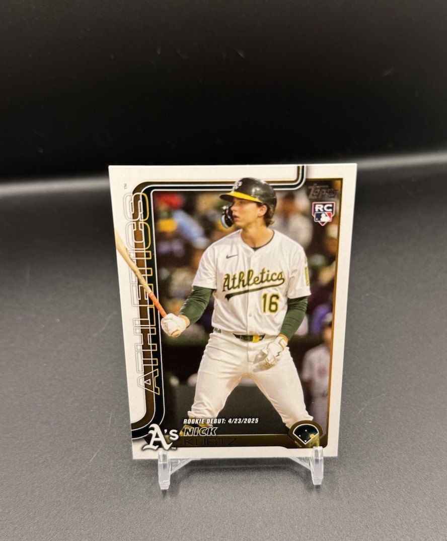 Nick Kurtz Topps Update 2025 Rookie Debut US197 Athletics