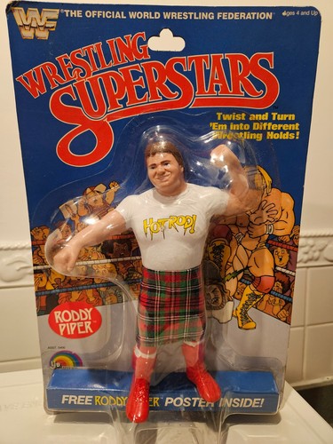 ROWDY RODDY PIPER LJN 1985 MOC WWF Superstars Wres...