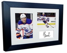 A4 12x8 Mattias Janmark Edmonton Oilers NHL Autographed Signed Photo Frame Trip