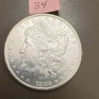 Morgan Silver Dollar $1 Coin 1882 Uncertified 0.9 Fineness Silver