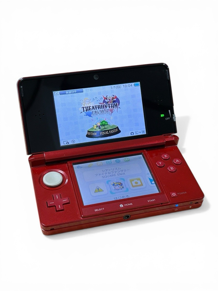 Nintendo 3DS Flame Red Console Tested Working Stylus Included | eBay